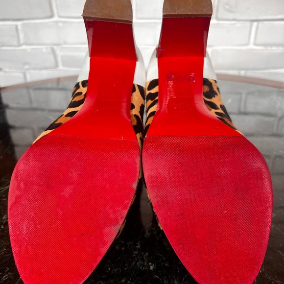 Christian Louboutin Leopard tri color booties 40.5 - Picture 10 of 12